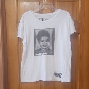 NWT Roots Of Fight White/Black Rosa Parks T-Shirt, Men's Size Large